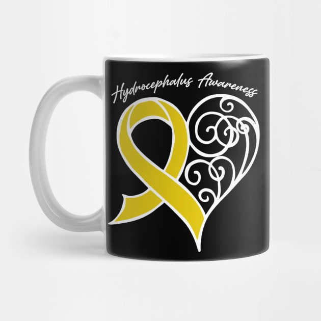 Hydrocephalus Awareness Heart Ribbon Gift Valentines Day - In This Family Nobody Fights Alone by BoongMie